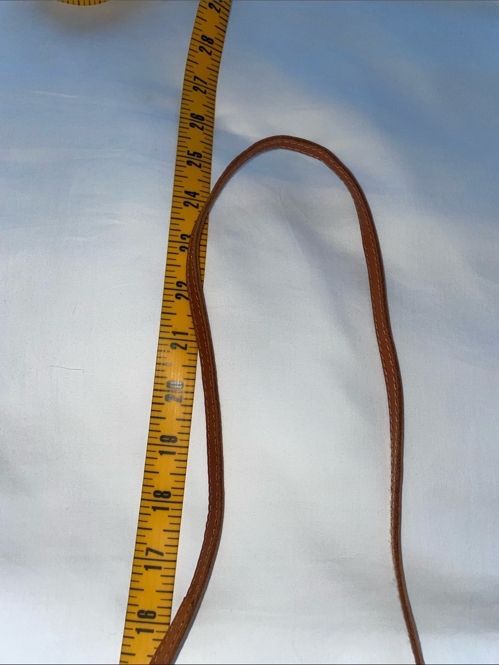 Woven Tan Crossbody Bag with Long Strap - Picture 3 of 7